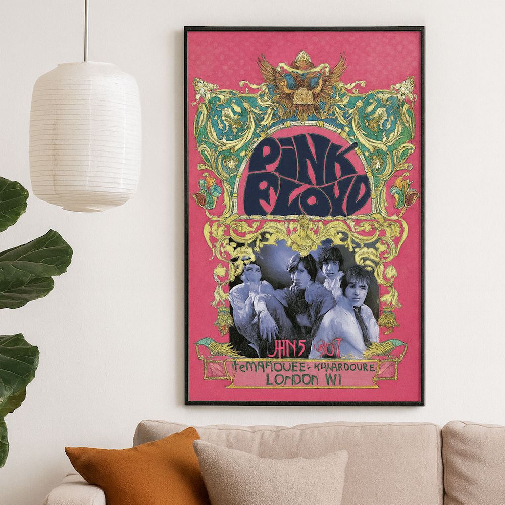 PINK FLOYD ピンクフロイド - 1967 Concert Poster / Bob Masse / ポスター