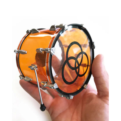 LED ZEPPELIN レッドツェッペリン (来日 55周年 ) - Vistalite Transparent Amber Tribute Zep Mini Drum Set Replica Collectible / ミニチュア楽器