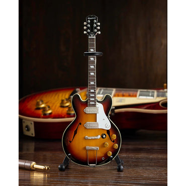 JOHN LENNON ジョンレノン (生誕 85年 ) - Epiphone 1965 Casino Sunburst 1:4 Scale Miniature Guitar Model / ミニチュア楽器