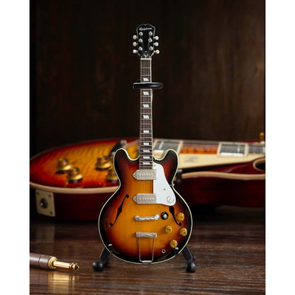 JOHN LENNON ジョンレノン (生誕 85年 ) - Epiphone 1965 Casino Sunburst 1:4 Scale Miniature Guitar Model / ミニチュア楽器
