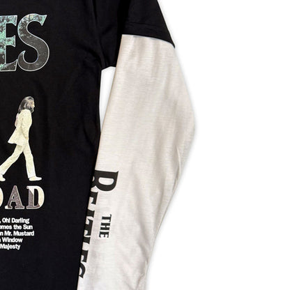 THE BEATLES ビートルズ (来日 60周年 ) - Abbey Road Infill / アームプリントあり / Tシャツ / メンズ