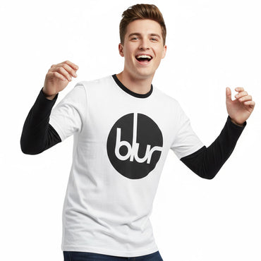 BLUR ブラー (デビュー35周年 ) - Circle Logo / アームプリントあり / Tシャツ / メンズ