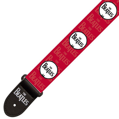 THE BEATLES ビートルズ (来日 60周年 ) - Drop T Drum / レッド / ギターストラップ