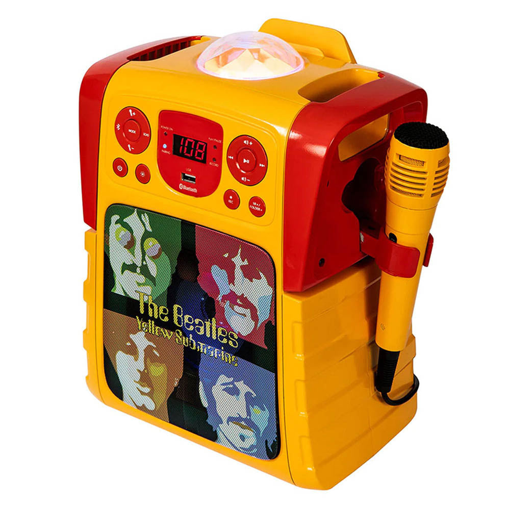 THE BEATLES ビートルズ (来日 60周年 ) - Yellow Submarine Faces / カラオケスピーカー / ライトショー搭載 / マイク2本付き / 楽器用品
