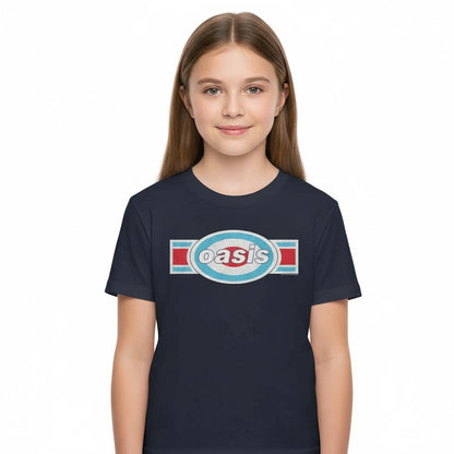 OASIS オアシス (結成 35周年 ) - Tri Color Logo Chest / Tシャツ / ジュニア