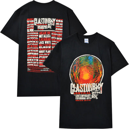 フェス公式Tシャツ GLASTONBURY - FESTIVAL 2014 （超レア） / バックプリントあり / ヴィンテージ