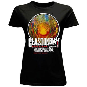 フェス公式Tシャツ GLASTONBURY グラストンベリー (開催 55周年 ) - FESTIVAL 2014 （超レア） / バックプリントあり / ヴィンテージ / Tシャツ / レディース