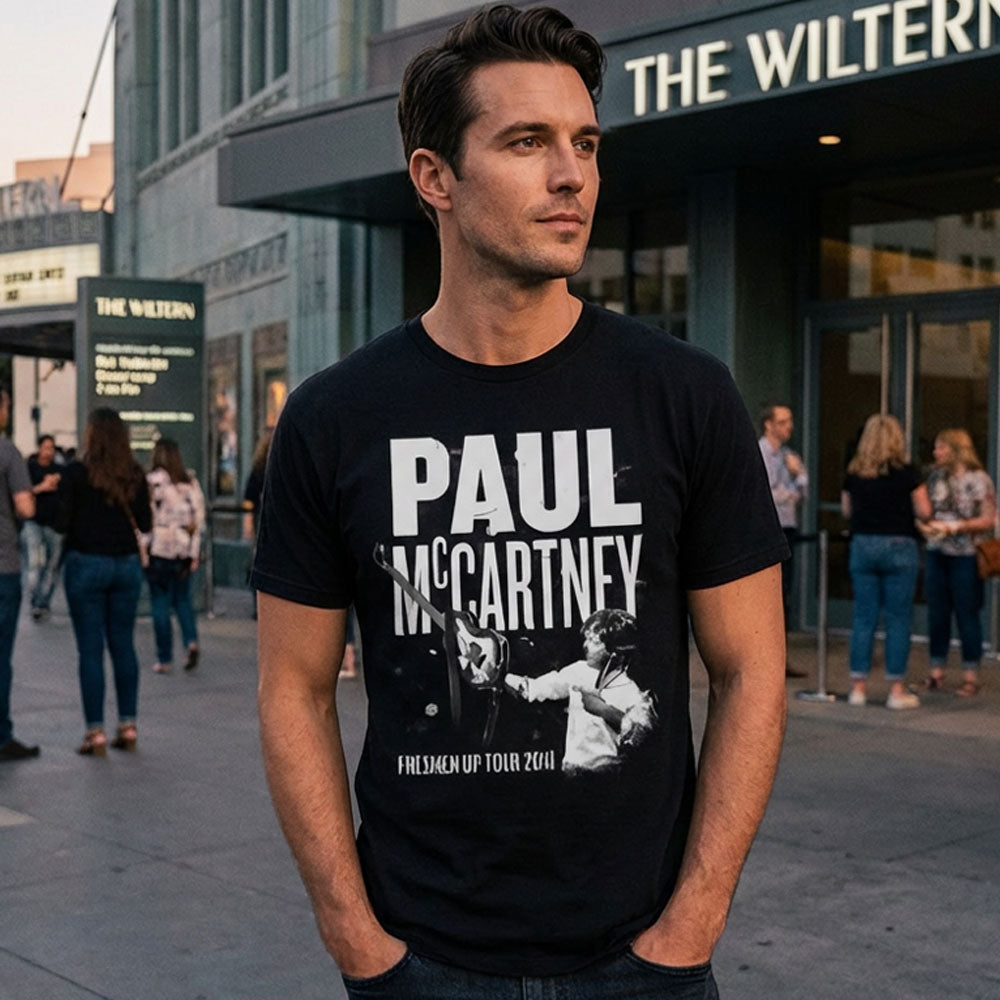 PAUL MCCARTNEY ポールマッカートニー - GUITAR LIVE / バックプリントあり / Tシャツ / メンズ