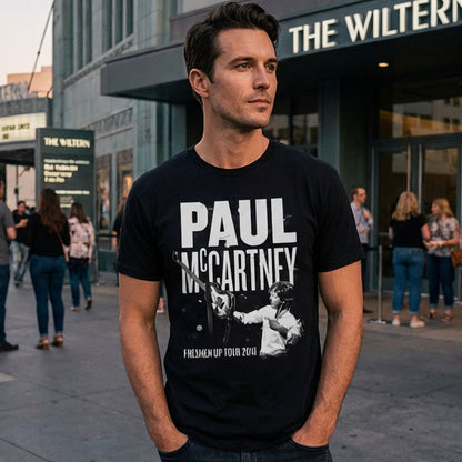 PAUL MCCARTNEY ポールマッカートニー - GUITAR LIVE / バックプリントあり / Tシャツ / メンズ
