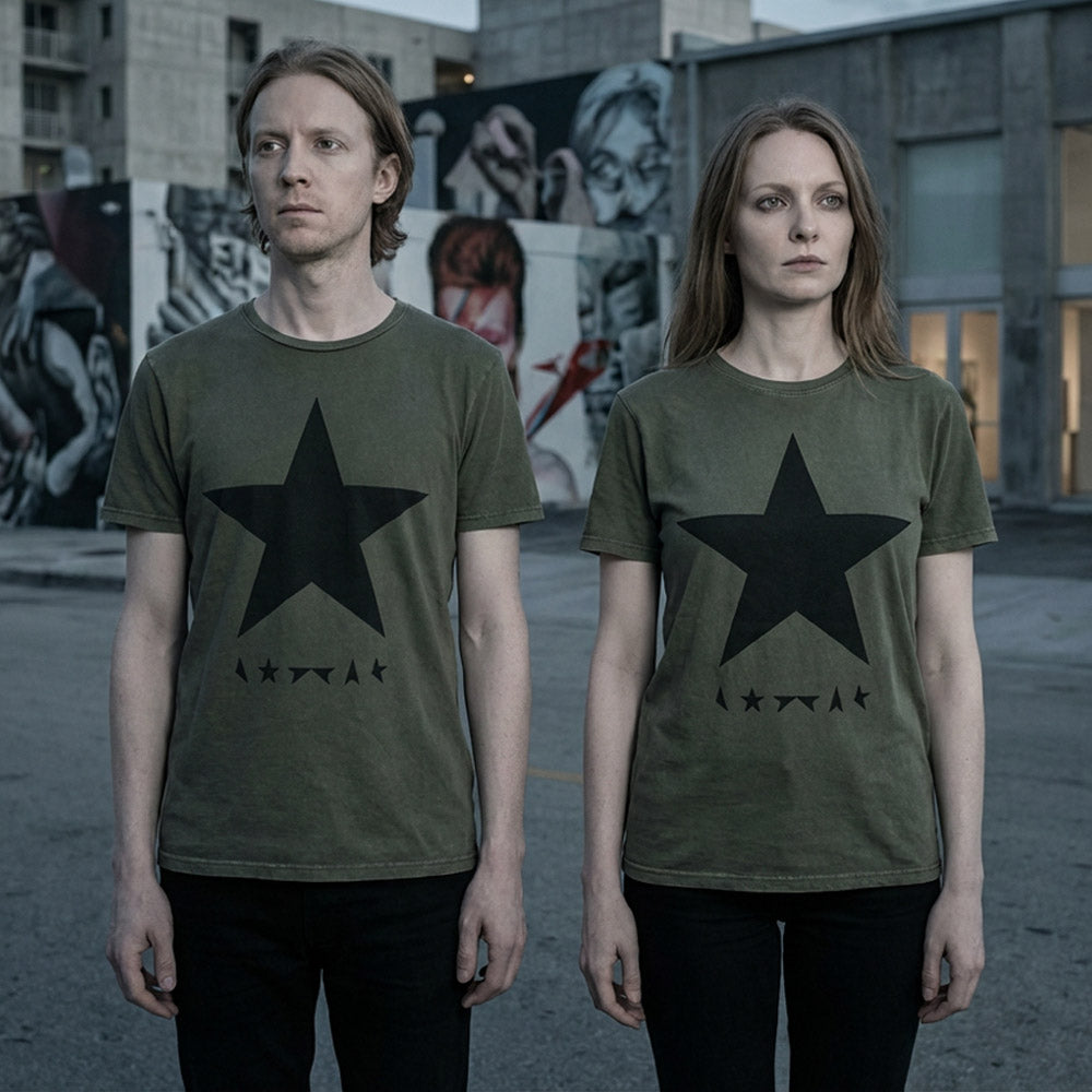 DAVID BOWIE デヴィッドボウイ (追悼 10年 ) - Blackstar / Stone Wash / Tシャツ / メンズ