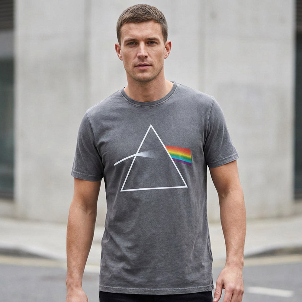 PINK FLOYD ピンクフロイド - Dark Side of the Moon Album / Stone Wash / Tシャツ / メンズ