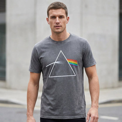 PINK FLOYD ピンクフロイド - Dark Side of the Moon Album / Stone Wash / Tシャツ / メンズ