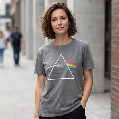 PINK FLOYD ピンクフロイド - Dark Side of the Moon Album / Stone Wash / Tシャツ / メンズ