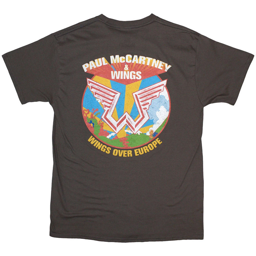 【予約商品】 PAUL MCCARTNEY ポールマッカートニー - Wings Over Europe / バックプリントあり / Tシャツ / メンズ