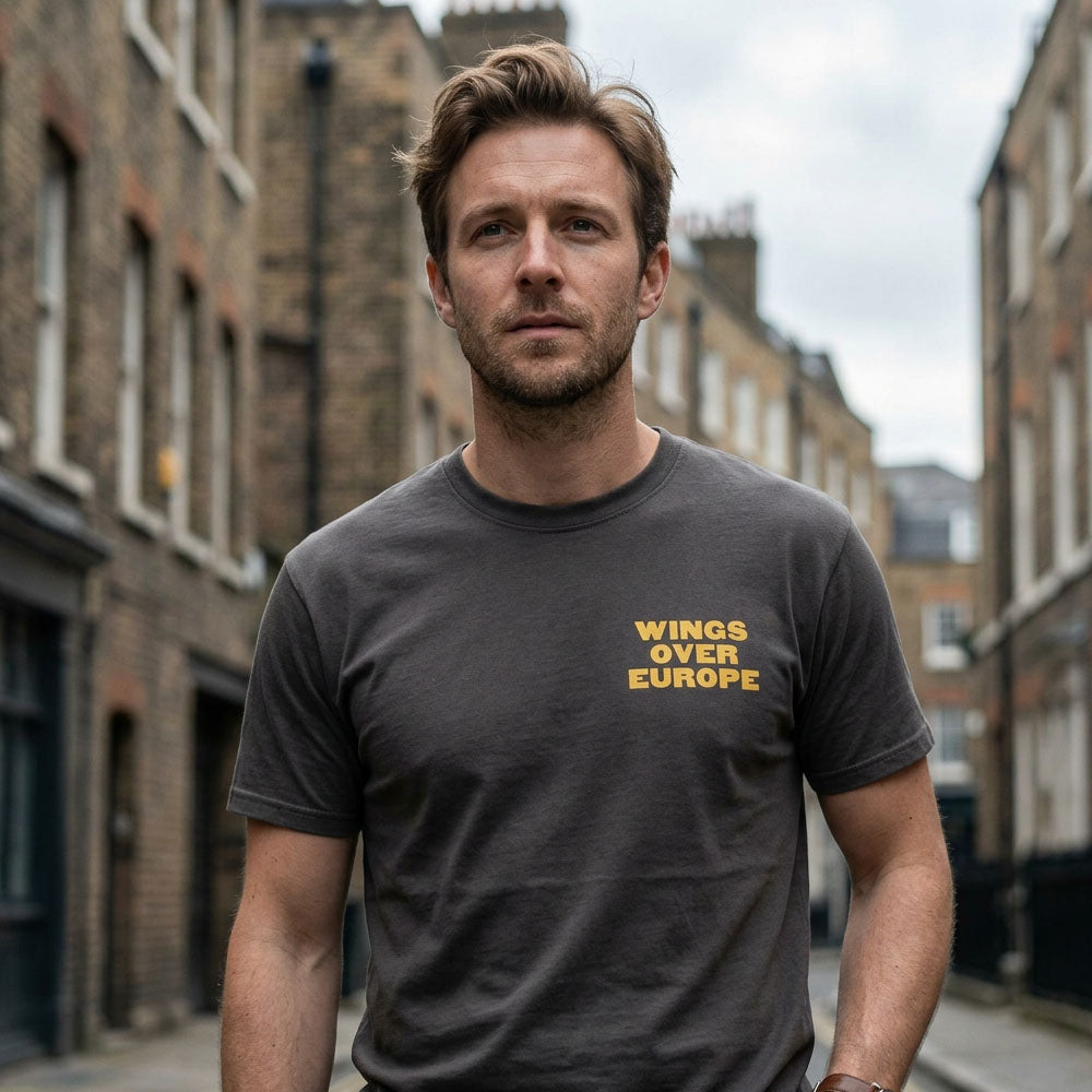 【予約商品】 PAUL MCCARTNEY ポールマッカートニー - Wings Over Europe / バックプリントあり / Tシャツ / メンズ