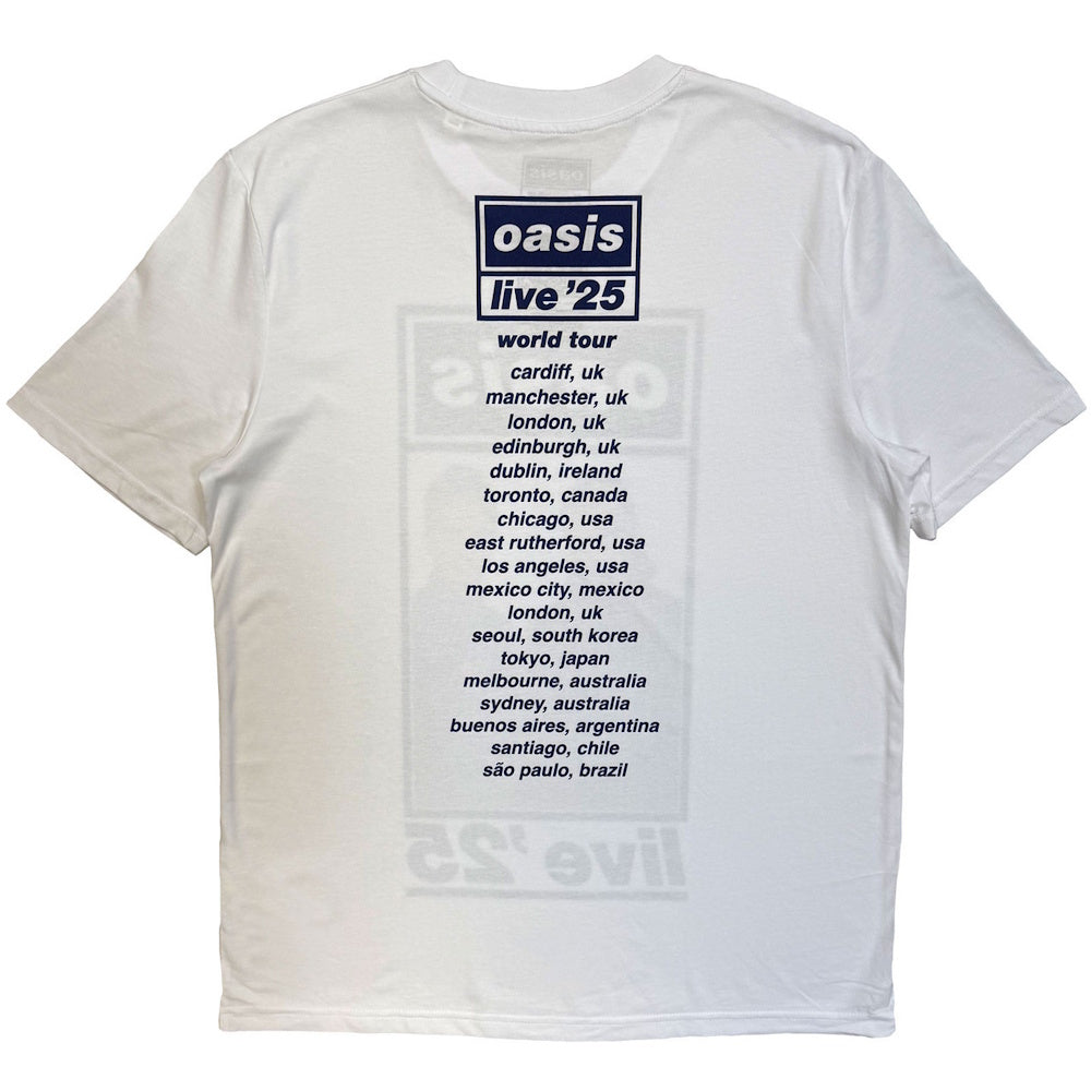 OASIS オアシス (結成 35周年 ) - Colour Photo Live '25 World Tour / バックプリントあり / ツアー会場限定 / Tシャツ / メンズ