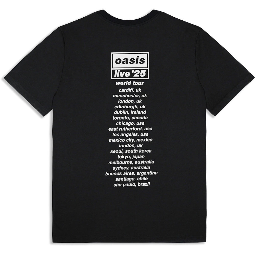 OASIS オアシス (映画「オアシス：ドント・ルック・バック・イン・アンガー」公開 ) - Collage Live '25 World Tour / ツアー会場限定 / Tシャツ / メンズ