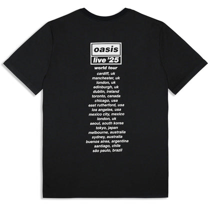OASIS オアシス (映画「オアシス：ドント・ルック・バック・イン・アンガー」公開 ) - Collage Live '25 World Tour / ツアー会場限定 / Tシャツ / メンズ