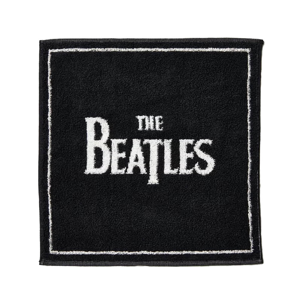 THE BEATLES - (来日 60周年 ) - Logo / タオルハンカチ / Black / 60周年記念限定モデル / IKEUCHI ORGANIC（ブランド）