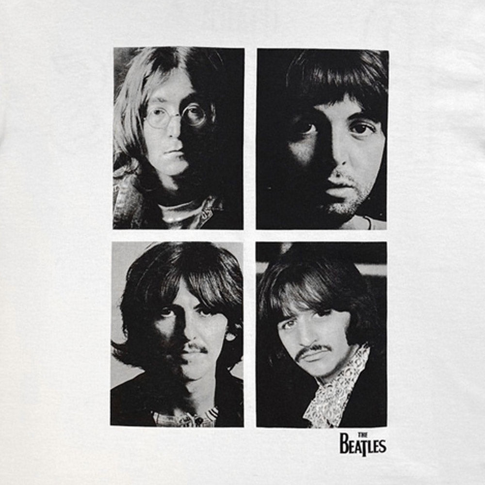 【予約商品】 THE BEATLES ビートルズ (来日 60周年 ) - Four Portrait / バックプリントあり / Stone Wash / Tシャツ / メンズ