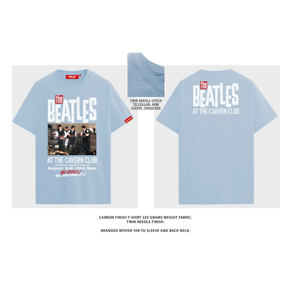 THE BEATLES ビートルズ (来日 60周年 ) - Cavern / バックプリントあり / プレミアムコットン仕様 / Tシャツ / メンズ