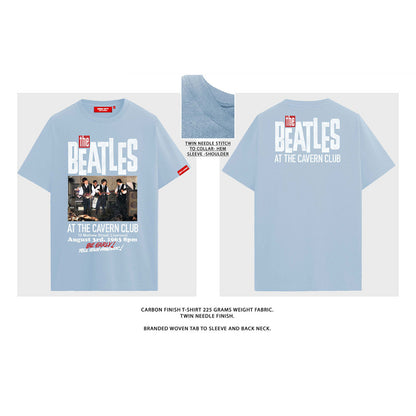 THE BEATLES ビートルズ (来日 60周年 ) - Cavern / バックプリントあり / プレミアムコットン仕様 / Tシャツ / メンズ