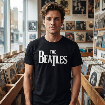 THE BEATLES ビートルズ (来日 60周年 ) - Drop T Logo Mono / Tシャツ / メンズ