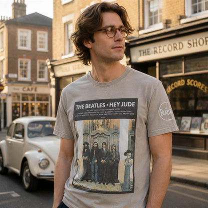 【予約商品】 THE BEATLES ビートルズ (来日 60周年 ) - Doorway / アームプリントあり / Tシャツ / メンズ