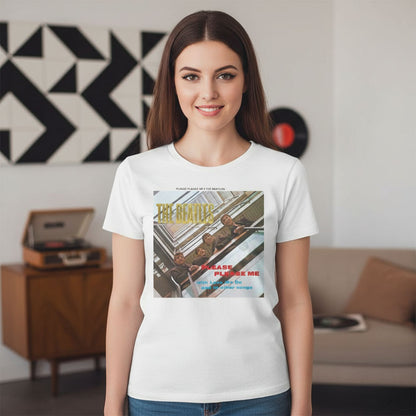 【予約商品】 THE BEATLES ビートルズ (来日 60周年 ) - Please Please Me Gold Foiled / Embellished / Tシャツ / メンズ