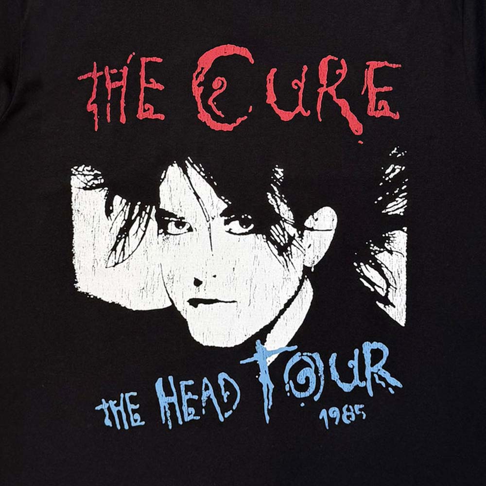 【予約商品】 CURE キュアー (結成 50周年 ) - The Head Tour '85 / バックプリントあり / カーボンソフト加工 / Tシャツ / メンズ