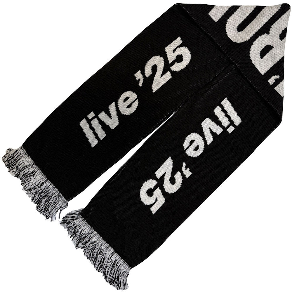 【予約商品】 OASIS オアシス (映画「オアシス：ドント・ルック・バック・イン・アンガー」公開 ) - Live '25 Football / Black & White / ツアー会場限定 / スカーフ・マフラー