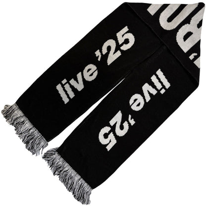 【予約商品】 OASIS オアシス (映画「オアシス：ドント・ルック・バック・イン・アンガー」公開 ) - Live '25 Football / Black & White / ツアー会場限定 / スカーフ・マフラー