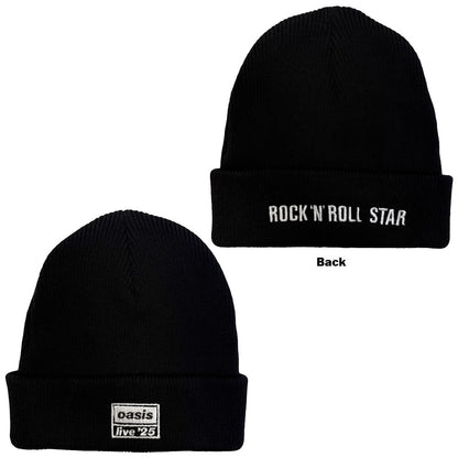 OASIS - (映画「オアシス：ドント・ルック・バック・イン・アンガー」公開 ) - Beanie Hat Live 25 / Black