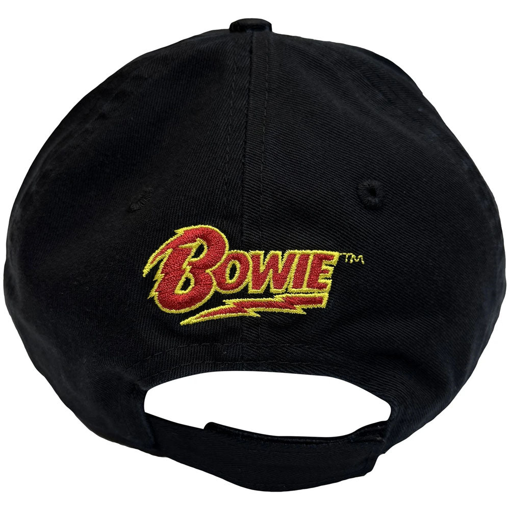 DAVID BOWIE デヴィッドボウイ (追悼 10年 ) - Flash Logo / バックプリントあり / キャップ / メンズ