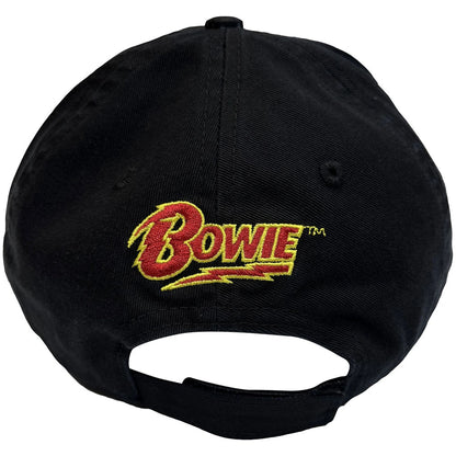 DAVID BOWIE デヴィッドボウイ (追悼 10年 ) - Flash Logo / バックプリントあり / キャップ / メンズ