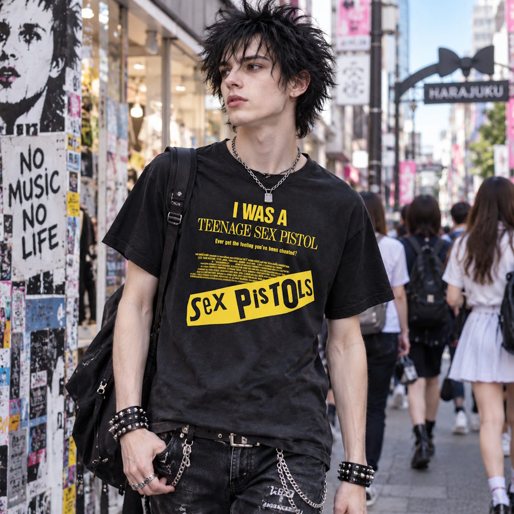 SEX PISTOLS セックスピストルズ (デビュー 50周年 ) - 映画「セックス・ピストルズ 破壊の設計図」ロゴ / PGS企画商品 / 限定50枚 / Tシャツ / メンズ