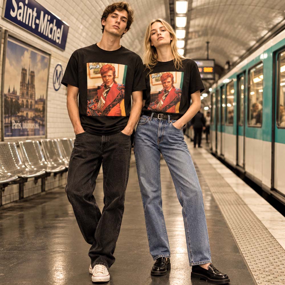 【予約商品】 DAVID BOWIE デヴィッドボウイ (生誕 80周年 ) - Ziggy Era / Tシャツ / メンズ
