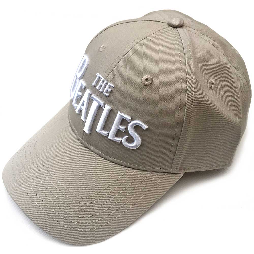THE BEATLES ザ・ビートルズ (ABBEY ROAD発売55周年記念 ) - White Drop T Logo (刺繍/Sand) / キャップ / メンズ 【公式 / オフィシャル】
