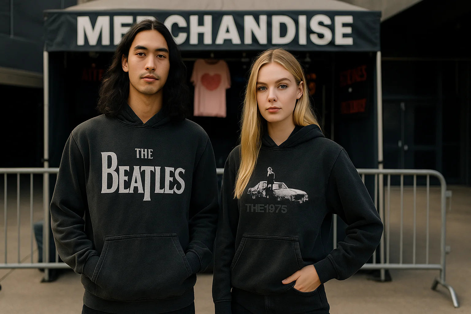ミート・ザ・ビートルズ(カラーLP)+Tシャツ XL 黒 ステッカー