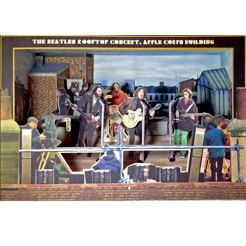 THE BEATLES ザ・ビートルズ (ABBEY ROAD発売55周年記念 ) - Legendary Rooftop Concert / Tatebankoペーパージオラマ / グッズ 【公式 / オフィシャル】