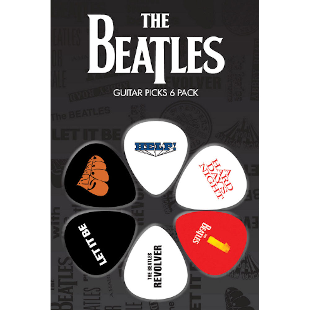 THE BEATLES ザ・ビートルズ (ABBEY ROAD発売55周年記念 ) - ビートルズ・アルバムシリーズ 6枚セット / ギターピック 【公式 / オフィシャル】