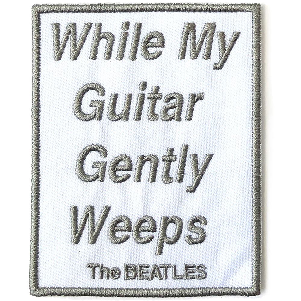 THE BEATLES ザ・ビートルズ (ABBEY ROAD発売55周年記念 ) - While My Guitar Gently Weeps / SONG TITLES / ワッペン 【公式 / オフィシャル】