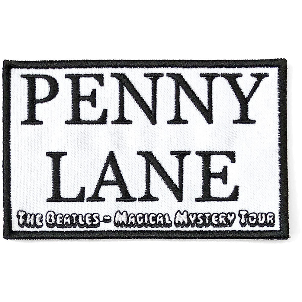 THE BEATLES ザ・ビートルズ (ABBEY ROAD発売55周年記念 ) - Penny Lane White / SONG TITLES / ワッペン 【公式 / オフィシャル】