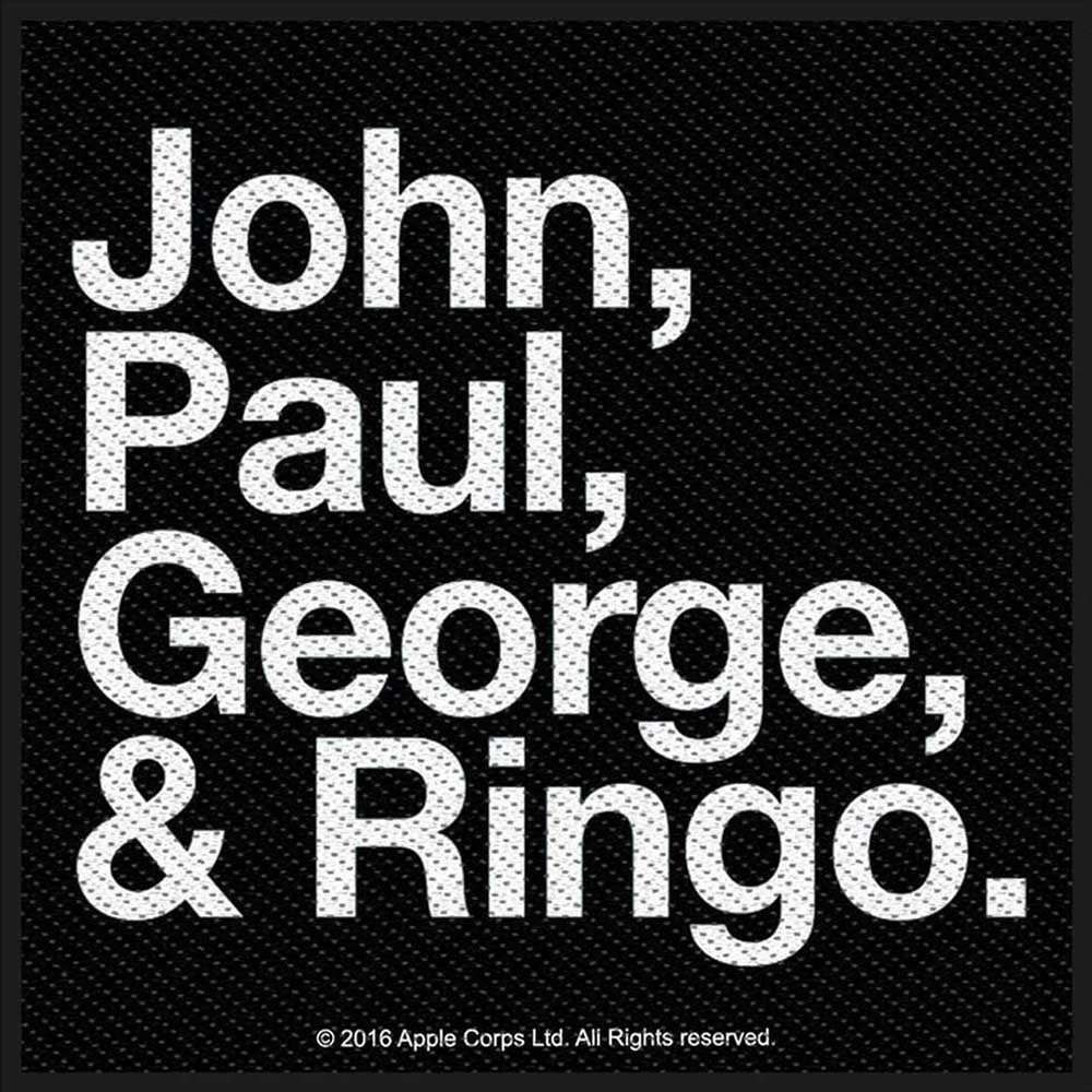 THE BEATLES ザ・ビートルズ (ABBEY ROAD発売55周年記念 ) - John, Paul, George & Ringo / ワッペン 【公式 / オフィシャル】