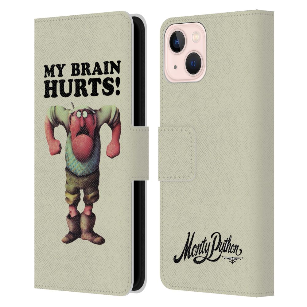 MONTY PYTHON モンティパイソン (結成55周年 ) - My Brain Hurts レザー手帳型 / Apple iPhoneケース 【公式 / オフィシャル】