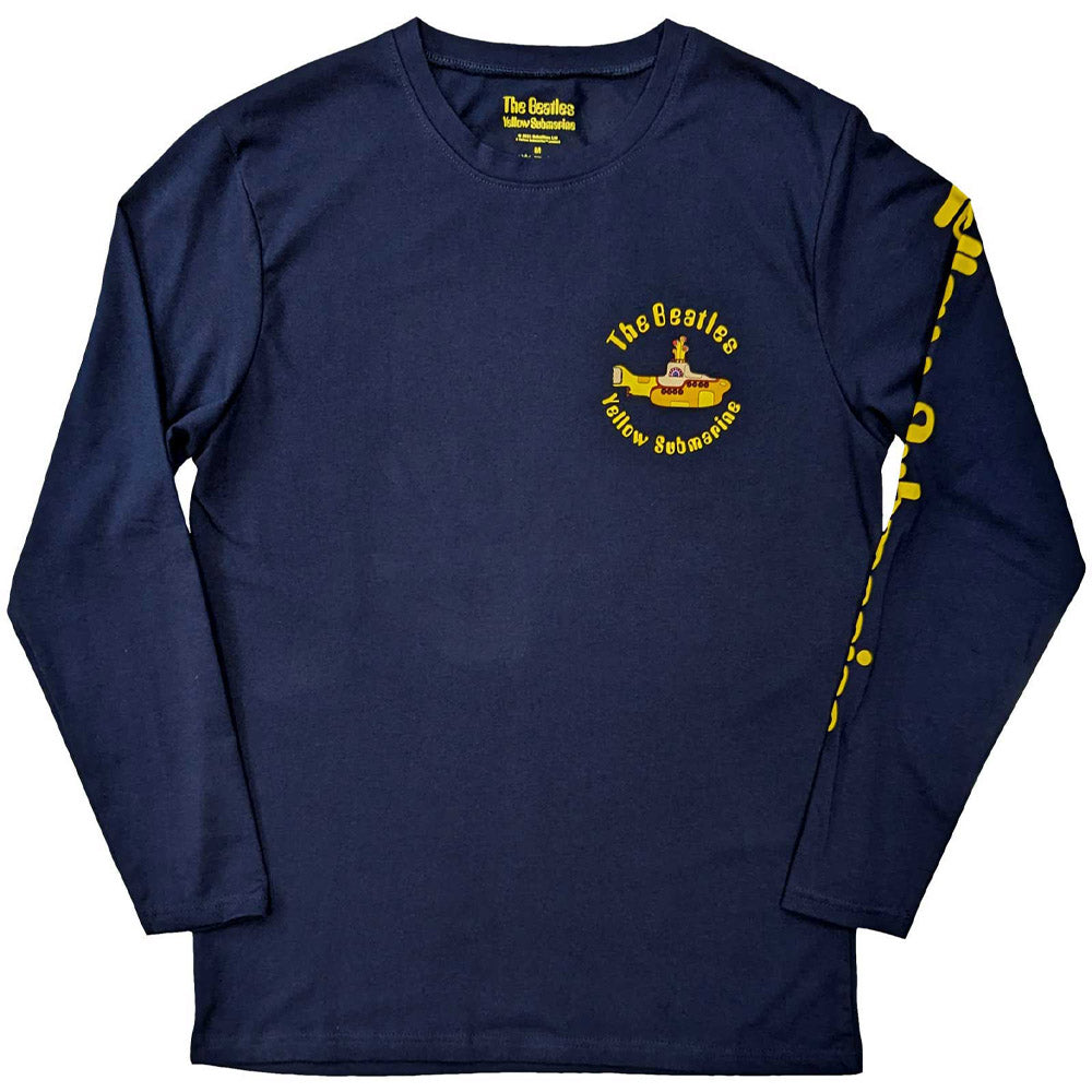 THE BEATLES ザ・ビートルズ (ABBEY ROAD発売55周年記念 ) - Yellow Submarine Band / バックプリントあり / 長袖 / Sleeve Print / Tシャツ / メンズ 【公式 / オフィシャル】