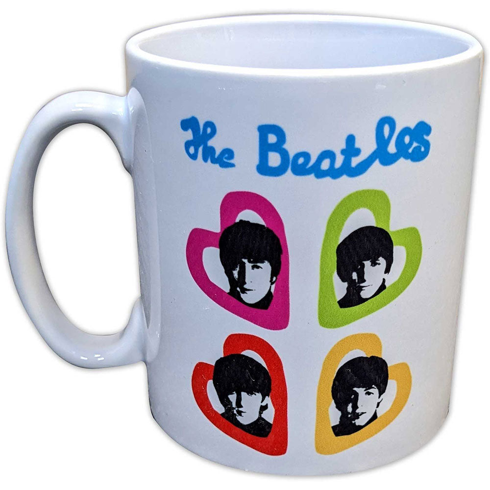 THE BEATLES ザ・ビートルズ (ABBEY ROAD発売55周年記念 ) - A Hard Day's Night Headshot Hearts / マグカップ 【公式 / オフィシャル】