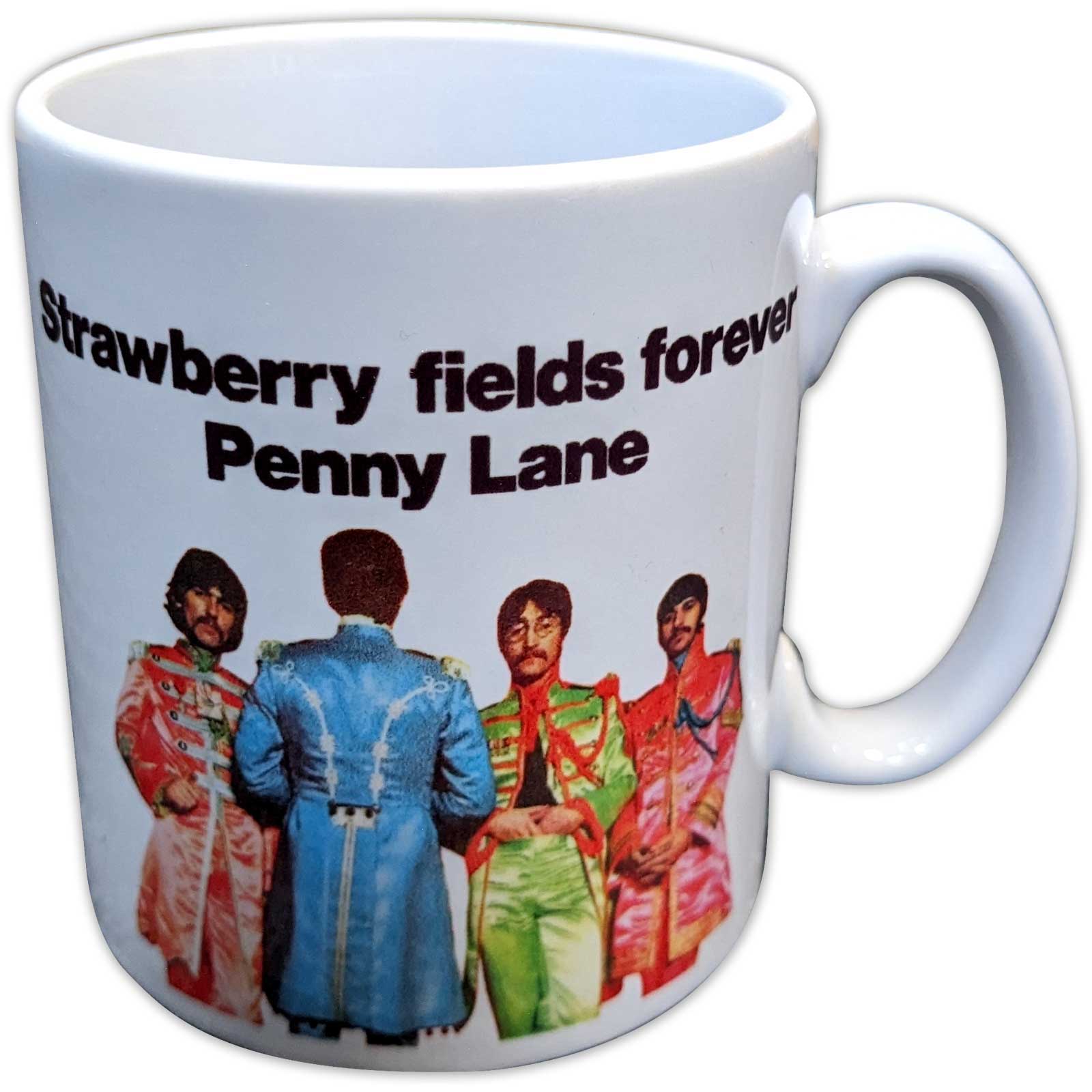 THE BEATLES ザ・ビートルズ (ABBEY ROAD発売55周年記念 ) - Strawberry Fields / Penny Lane Pepper Band / マグカップ 【公式 / オフィシャル】
