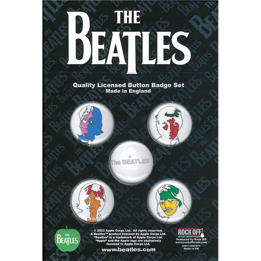 THE BEATLES ザ・ビートルズ (ABBEY ROAD発売55周年記念 ) - Ob-La-Di / 5個セット / バッジ 【公式 / オフィシャル】